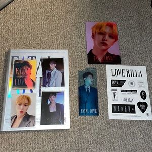 Monsta X Fatal Love Version 4 American Press WITH EXTRA MESSAGE CARD